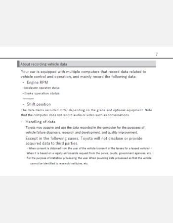 toyota spade 2012-2013 owners manual in english